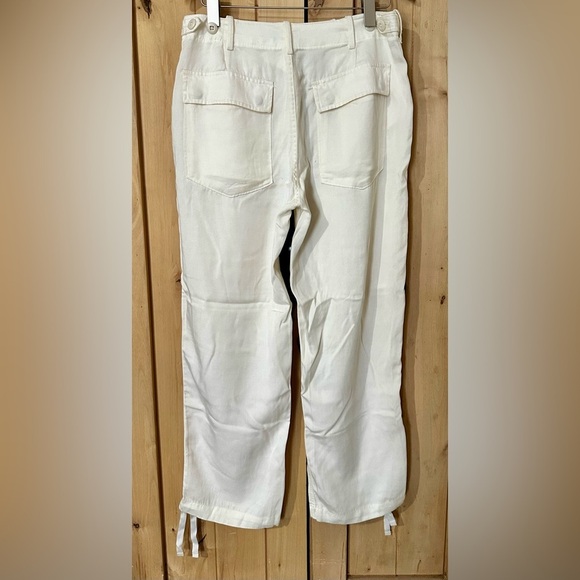NWOT Polo Ralph Lauren Cargo Pants Women's Size 6 Ivory Drawstring Cuffs - Picture 6 of 10